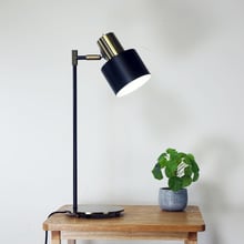 Cosenza Black Metal Desk Lamp
